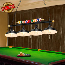 Adjustable Pool Table Lights for 7'-8' Billiard Light Hanging Pool Table Fixture