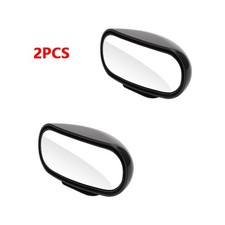 360 Adjustable Hd Blind Spot Mirror Set - 2pcs For Safety Fits Most Sedans Usa