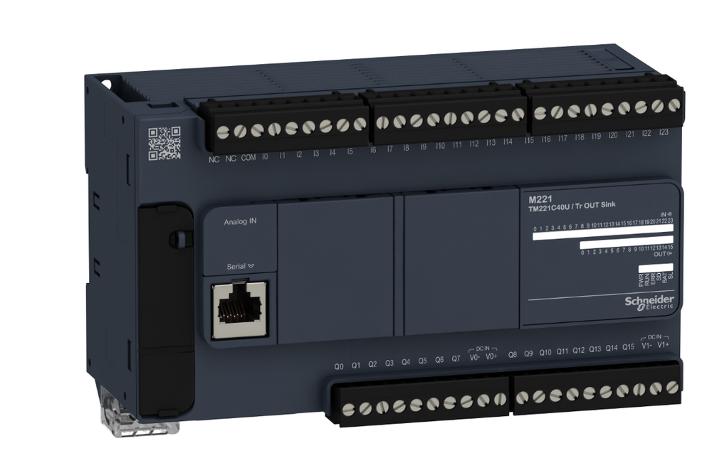M221 programmable logic controller with 40 point IO leakage output TM221C40U M221 programmable logic controller with 40 point IO leakage output TM221C40U