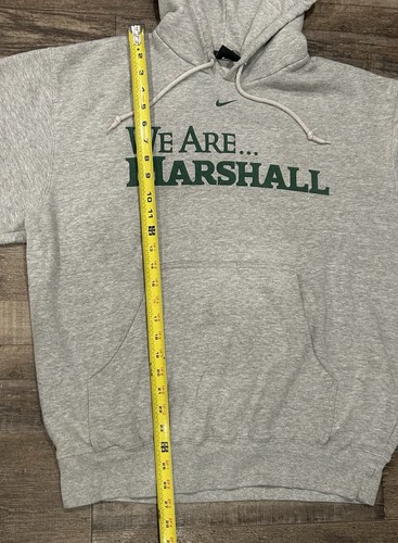 Felpa con cappuccio uomo grande vintage Nike Center Swoosh Marshall University Herd - Foto 6 di 9