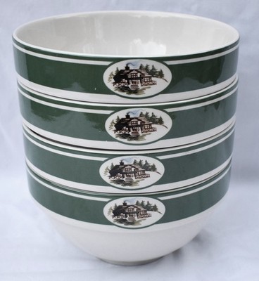 Stoney Hill Lodge - MOUNTAIN LODGE - (4) SOUP OR CEREAL BOWLS - 6''