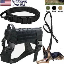 No-pull Tactical Dog Harness Extra Large Military Training Dog Vest with Handle