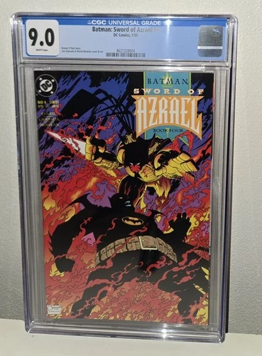 Batman Sword of Azrael #4 DC Comics Cgc 9.0 VF/NM 1993 Denny O'Neil Joe Quesada