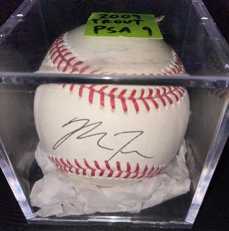 SUPER RARE 2010 Mike Trout MINOR Signed/Auto BASEBALL LA Angels PSA 9 MINT HOT🔥