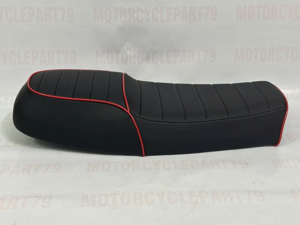 Honda CB350F 1972-1974 CB350 F F1 F2 bajo perfil doble pasajero asiento de motocicleta. Foto 2 de 4