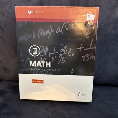 Lifepac Math 6th grade Open Box Unused  Alpha Omega AOP Full Set Teacher Guide