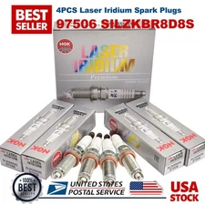 NEW 4PCS Laser Iridium Spark Plugs For NGK BMW 12120039664 97506 SILZKBR8D8S US