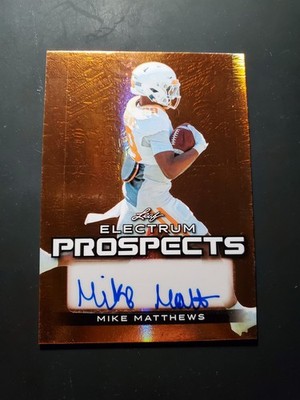2024 Leaf Electrum Bronze Mike Matthews RC Auto /59 Tennessee Volunteers