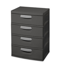 Sterilite 4 Drawer Unit Durable Plastic Stora...