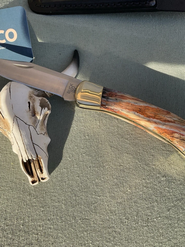 Buck Custom 110 Mammoth Molar Scales And File Work SN0044 - Image 2 of 4