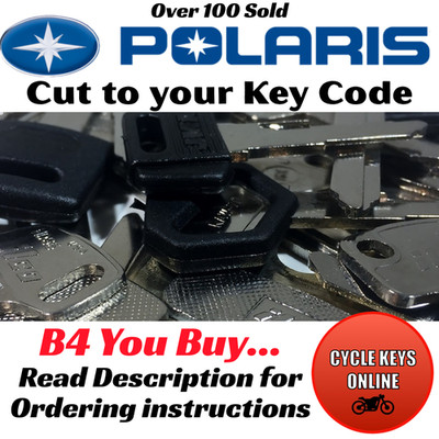 Polaris Snowmobile Keys Spare Cut to Your Key Code READ DESCRIPTION B4 YOU BUY 