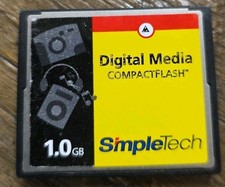 Simple Tech 1 GB Compact Flash Card CF Memory Card SLCF1GM1U 