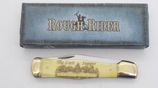 Rough Rider "The Last Supper" RR145 Clip Point Folding Pocket Knife 440 Steel