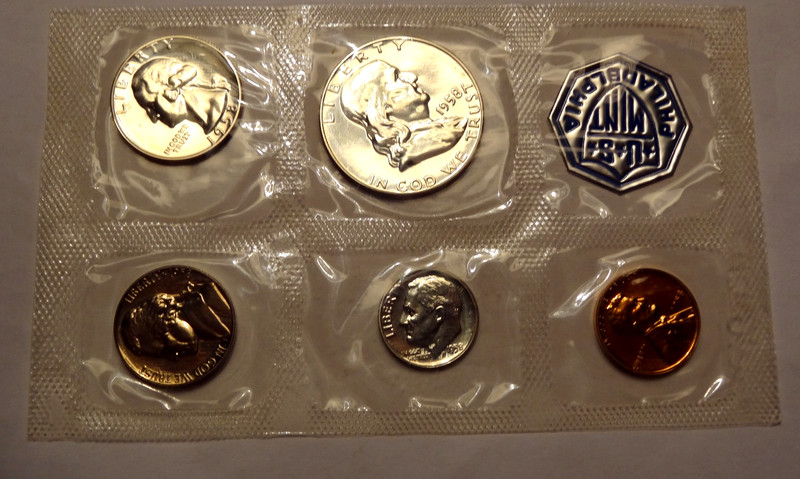 1958 PROOF SET, ORIGINAL MINT PACKAGING