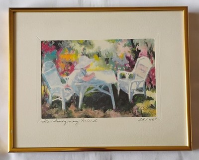 Original Lora Coley ''The Imaginary Friend'' Signed Water Color Print #24/450