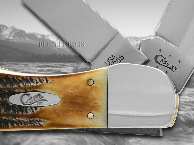 Ножи Case xx складной охотничий подлинный 6,5 кости олень карманный нож из нержавеющей стали 03574 - Изображение 4 из 4