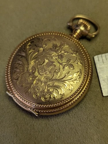 Antique Waltham GF Hunter Case Pocket Watch 36mm.