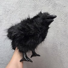 Folkmanis Large Raven Black Crow Hand Puppet Plush 16" Stuffed Animal Halloween