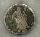 1889-P Seated Liberty Dime - AG - About Good - 90% Silver