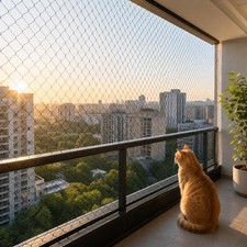 Transparent Cat Balcony Safety Net 10m x 5m Weatherproof Pet Bird Protection