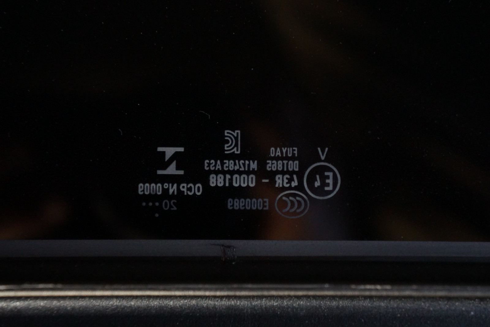 2019 - 2025 LAMBORGHINI URUS REAR UPPER PANORAMIC SUNROOF GLASS OEM 4M8877056