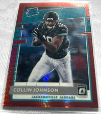 2020 Donruss Optic Football Collin Johnson Jacksonville Jaguars Red Hyper Rookie