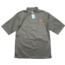 NWT Cracker Barrel Shirt Men Size M Green Chef Coat Employee Cook Uniform Button