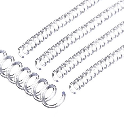 6mm(1/4'') Spiral Binding Coils, 20 Pcs Spirals 30 Sheet Capacity, Transparent
