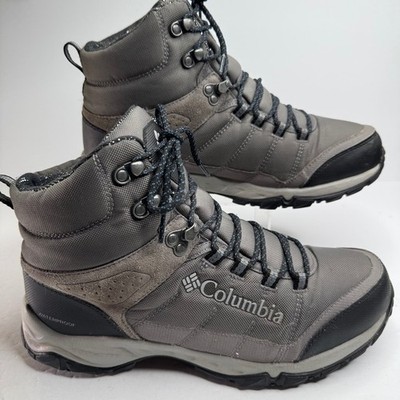 Columbia Newton Ridge Plus II Waterproof Hiking Boots Mens 10 Grey YM0729-052