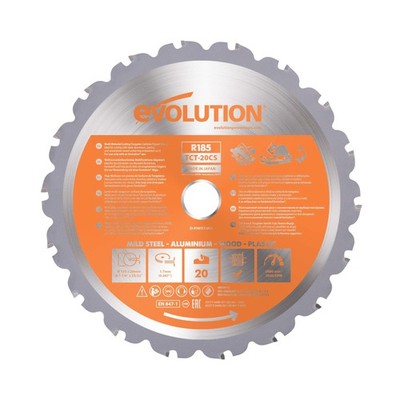 Evolution Power Tools RAGEBLADE 7-1/4-Inch Multipurpose Cutting Blade for Ste...