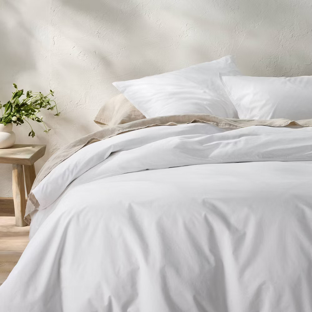 King Cotton Percale Duvet Set White - Casaluna 7990₽