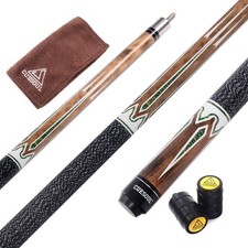 58 Inch 19oz 1/2 Maple Billiard Stick Pool Cue Set 11.5mm/13mm Tip Weight Adj...