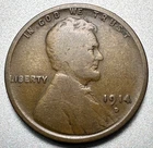 1914-D  LINCOLN CENT  NICE DETAIL  KEY DATE  #2184