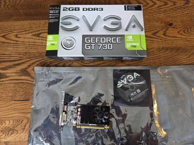 EVGA Nvidia GeForce GT 730 2 GB DDR3 PCI Express x16 2.0 DVI HDMI 02G-P3-2732-KR