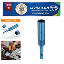 10mm Nut Driver Socket Drill Bit HARFINGTON 1/4in Hex Shank CR-V Steel