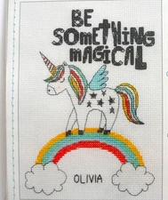 Unicorn Be Something Magical 5 X 7 Cross Stitch Kit, NIP  by  Dimensions