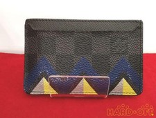 LOUIS VUITTON N62666 Neo Porte Cult IC case card holder Card Case Black Auth