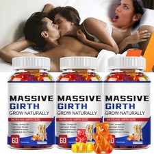 Male Enhancement Gummies Booster  Thicker Last Longer Stronger Bigger 60 Gummy
