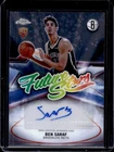 2025-26 Topps Chrome Ben Saraf Future Stars Auto Autograph RC Rookie #FS-BS Nets