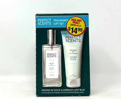 #ad PERFECT SCENTS Light Blue Fragrance Gift Set $12.33