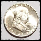 1949-D  FRANKLIN HALF DOLLAR   Semi-Key  Original Choice BU w/ FBL  #22D26