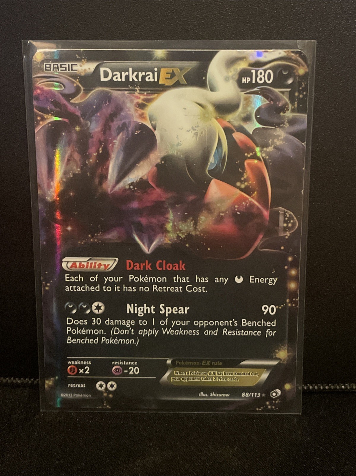 Pokémon Darkrai EX Ultra Rare TCG Card 88/113 Legendary Treasures NM