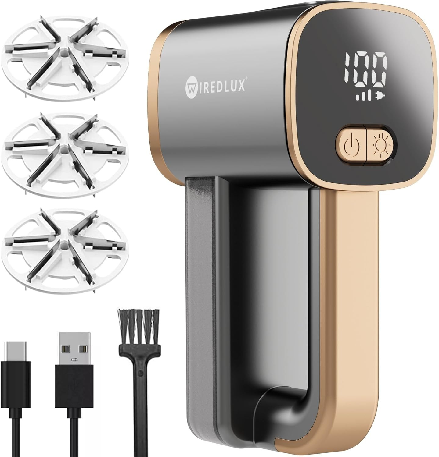 Levapelucchi Ricaricabile USB con Luce LED: Rinnova Abiti e Divani