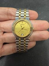 Gucci Quartz Gold Dial Two Tone Date Swiss Me...