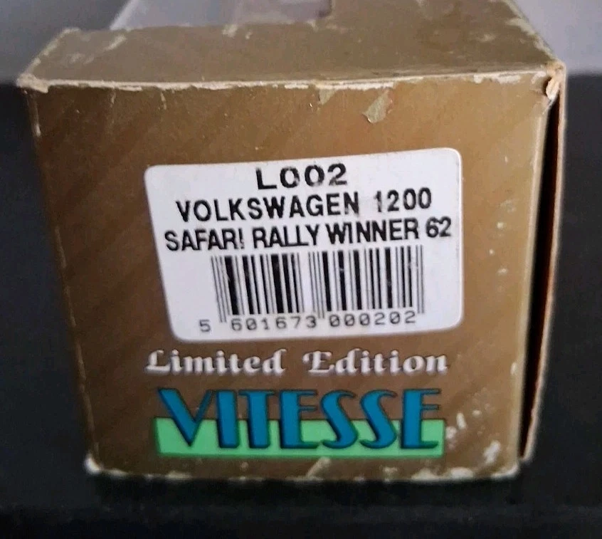 VITESSE L002 VOLKSWAGEN 1200 SAFARI RALLY WINNER 62  -  CON BOX - Immagine 4 di 4