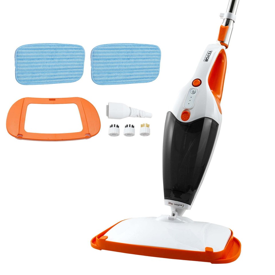 Steam Mop Hard Wood Floor Cleaner with 4 Replaceable Brush Heads & 2