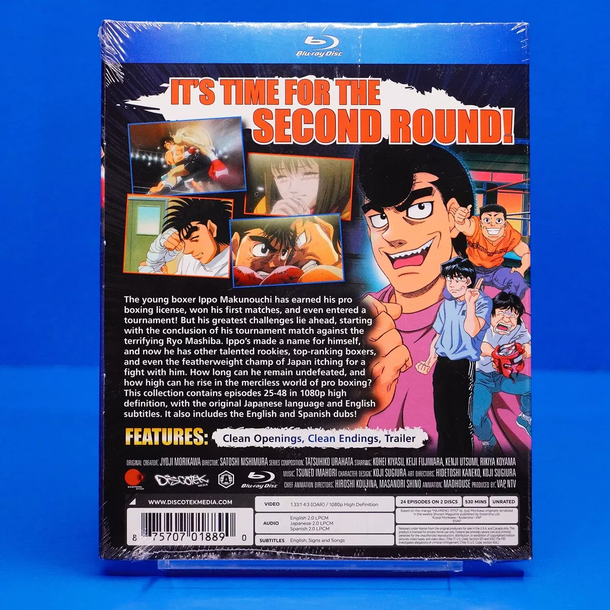 Hajime no Ippo The Fighting Collection 2 Blu Ray Discotek Official Anime  25-48