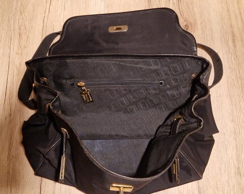 Borsa a mano originale Moschino Redwall borsa nera borsa a tracolla vintage - Foto 4 di 16