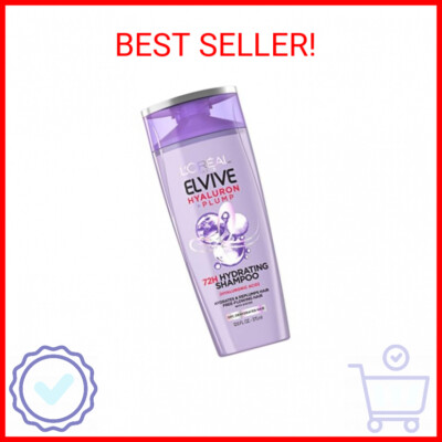 L'Oreal Paris Elvive Hyaluron Plump Hydrating Shampoo for Dehydrated, Dry Hair I