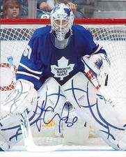 JONAS GUSTAVSSON W/ COA signed 8x10 autograph NHL former TORONTO MAPLE LEAFS